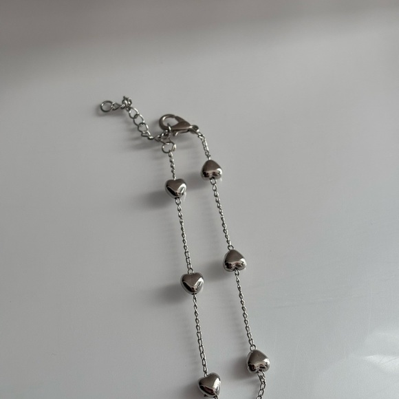 Jewelry - Silver Heart Charm Bracelet